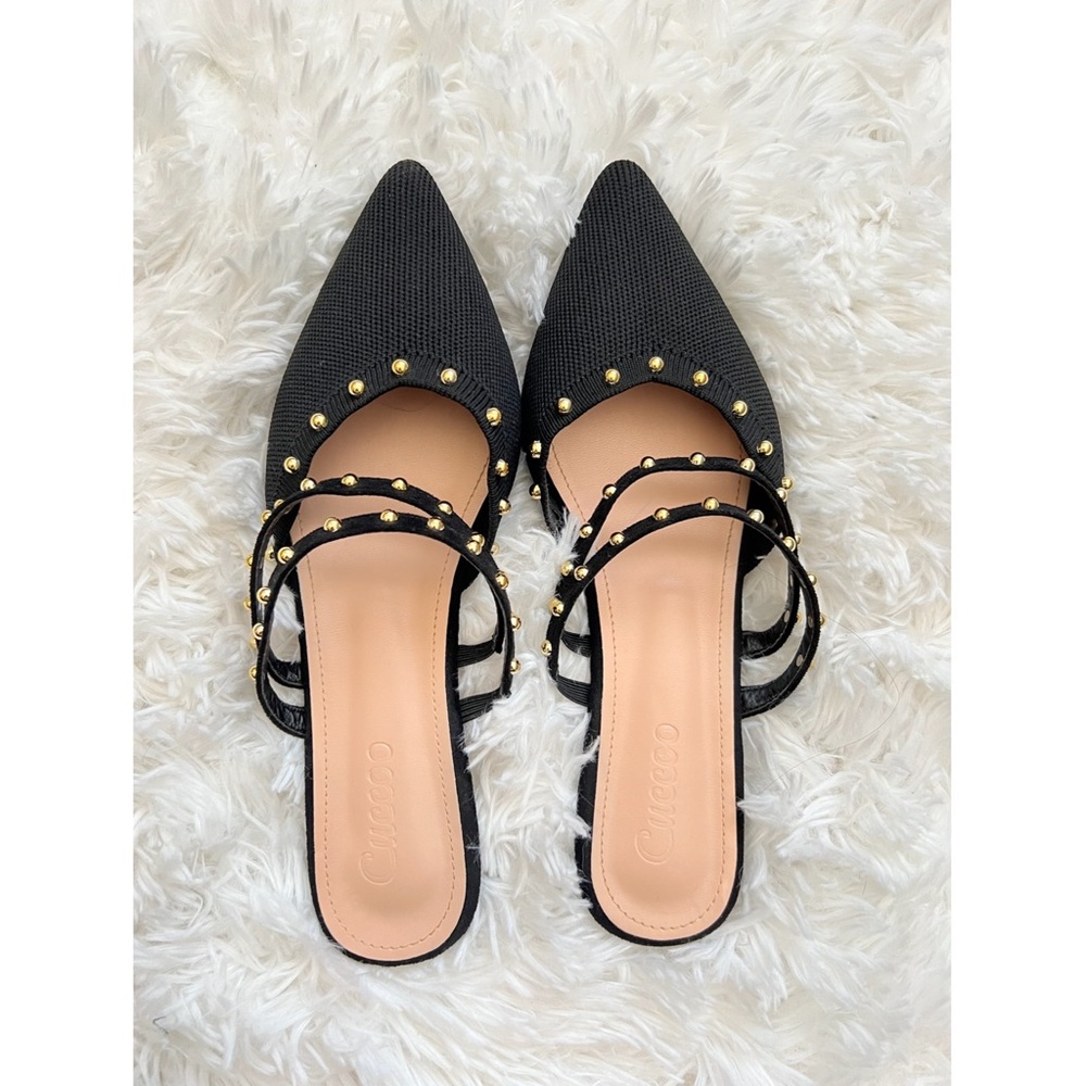 Pointed toe mules